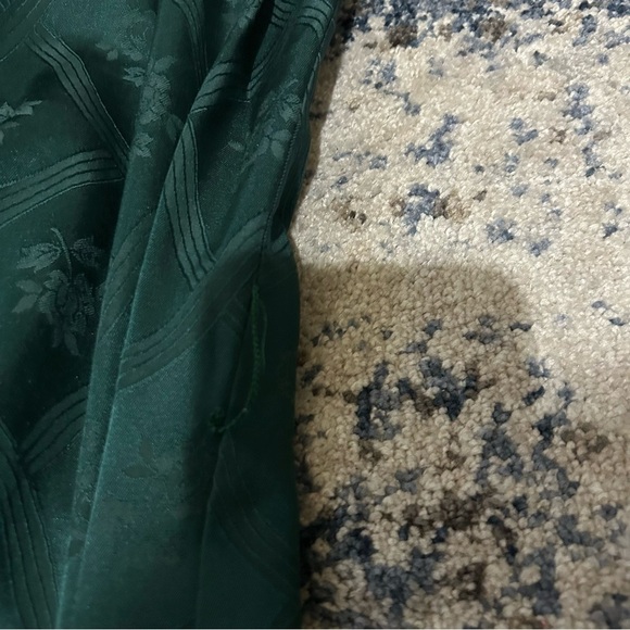 Victoria’s Secret 90s Vintage Green Floral Button Up Long Sleeve Pajama Top - Picture 7 of 12